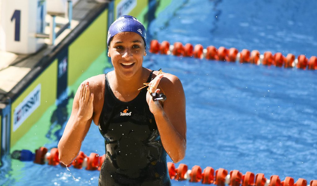 Joanna Maranhão conquista três medalhas no GP de Missouri (Foto: Andréa Rêgo Barros/247) Joanna Maranhão conquista três medalhas no GP de Missouri