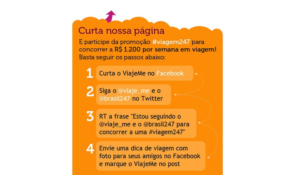 Concorra a R$ 1.200 para viajar! (Foto: Divulgação ) Concorra a R$ 1.200 para viajar!