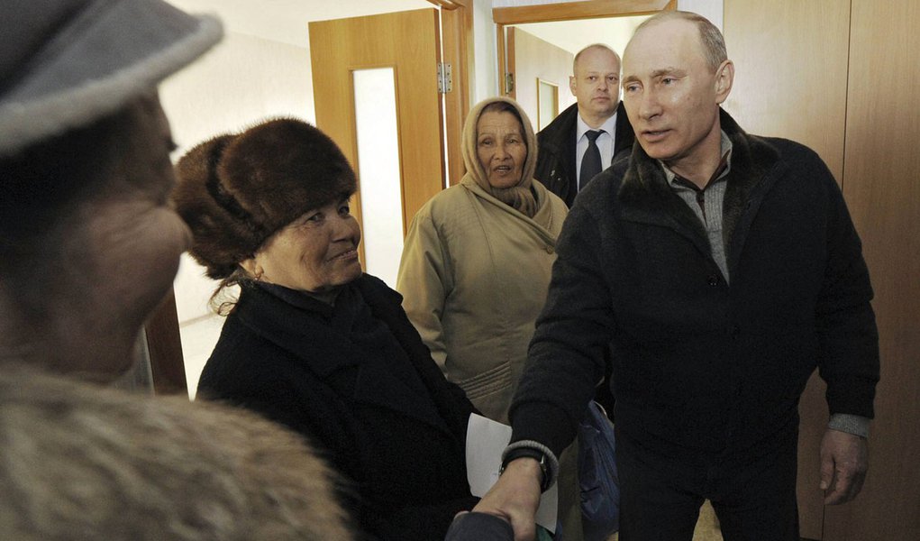 Putin deve vencer eleições na Rússia com 60%, diz pesquisa (Foto: RIA Novosti/REUTERS) Putin deve vencer eleições na Rússia com 60%, diz pesquisa