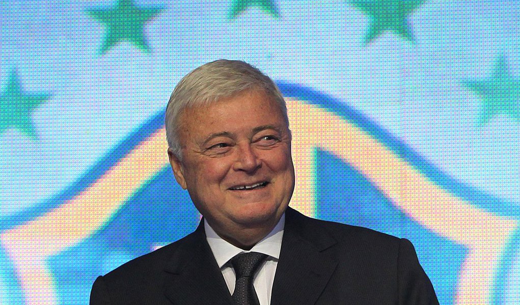 Teixeira diz que continua no comando da CBF (Foto: Ricardo Stuckert/CBF) Teixeira diz que continua no comando da CBF