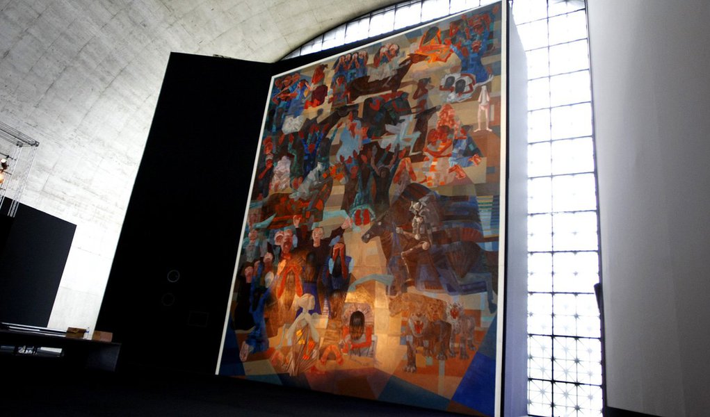 Obra-prima de Portinari em São Paulo (Foto: HÉLVIO ROMERO/AGÊNCIA ESTADO) Obra-prima de Portinari em São Paulo