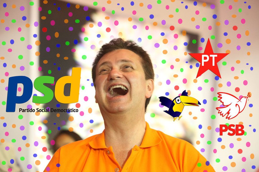 Kassab quer ser pegador do carnaval e mira PSB (Foto: Edição/247) Kassab quer ser pegador do carnaval e mira PSB