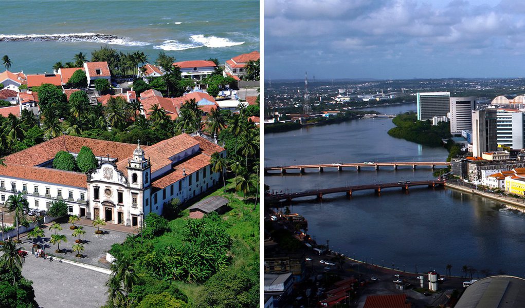 Olinda e Recife completam hoje, respectivamente, 477 e 475 anos (Foto: Passarinho/Pref.Olinda e Andréa Rêgo Barros/247) Olinda e Recife completam hoje, respectivamente, 477 e 475 anos