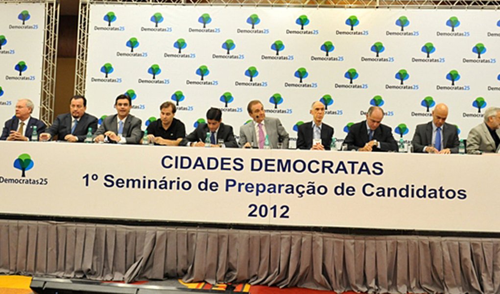 DEM critica PSD e acena com aliança ao PSDB em São Paulo (Foto: Divulgação/DEM) DEM critica PSD e acena com aliança ao PSDB em São Paulo