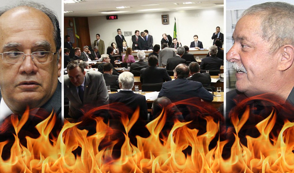 Caso Gilmar-Lula domina Senado e incendeia CPI (Foto: Edição/247) Caso Gilmar-Lula domina Senado e incendeia CPI