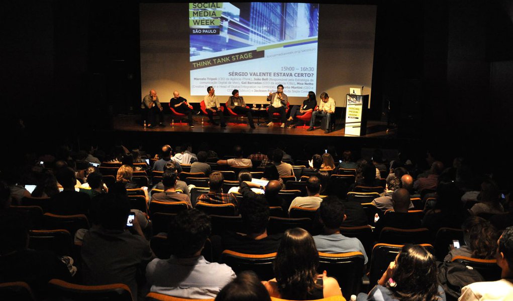Social Media Week debate o futuro da publicidade (Foto: Felipe L. Gonçalves/247) Social Media Week debate o futuro da publicidade
