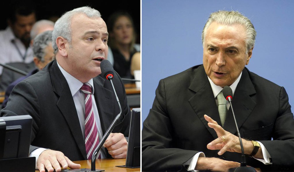 Júlio Delgado e Michel Temer (Foto: Aquiles Lins) Júlio Delgado e Michel Temer