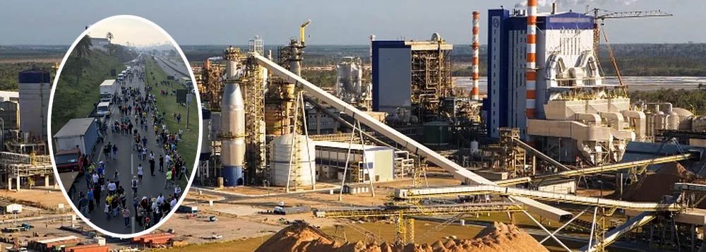 A empresa Suzano Papel e Celulose informou nesta segunda-feira (28) que está com 100% de suas operações paralisadas em decorrência da greve dos caminhoneiros; "O abastecimento de madeira e produtos químicos têm sido altamente impactados. Não é possível enviar produtos", disse a empresa (Foto: Aquiles Lins) A empresa Suzano Papel e Celulose informou nesta segunda-feira (28) que está com 100% de suas operações paralisadas em decorrência da greve dos caminhoneiros; "O abastecimento de madeira e produtos químicos têm sido altamente impactados. Não é possível enviar produtos", disse a empresa