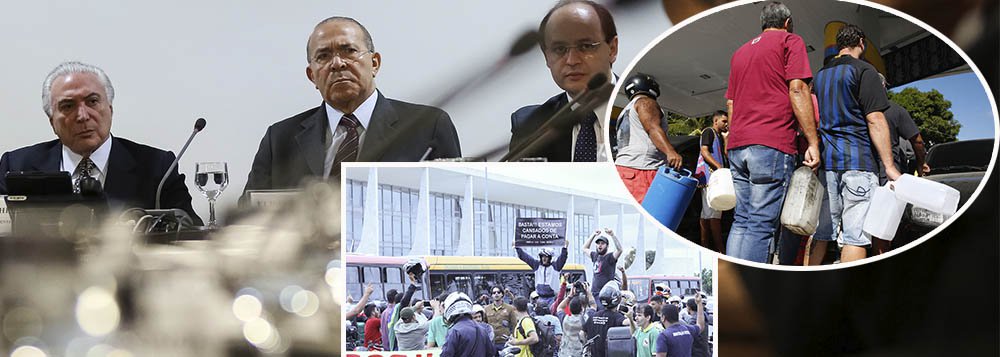 "Diante de uma crise que já era esperada, o governo golpista optou por defender os interesses dos grandes grupos que se beneficiam das importações de combustíveis, demonstrando mais uma vez a quem serviu o golpe do impeachment", critica a presidente do PT, senadora Gleisi Hoffmann, sobre o caos que tomou conta do País com a política de Michel Temer e Pedro Parente para a Petrobras; "Nenhuma solução para o Brasil está fora da democracia, da realização de eleições livres e diretas, de um governo que esteja legitimado pelo voto popular" (Foto: Gleisi Hoffmann) "Diante de uma crise que já era esperada, o governo golpista optou por defender os interesses dos grandes grupos que se beneficiam das importações de combustíveis, demonstrando mais uma vez a quem serviu o golpe do impeachment", critica a presidente do PT, senadora Gleisi Hoffmann, sobre o caos que tomou conta do País com a política de Michel Temer e Pedro Parente para a Petrobras; "Nenhuma solução para o Brasil está fora da democracia, da realização de eleições livres e diretas, de um governo que esteja legitimado pelo voto popular"
