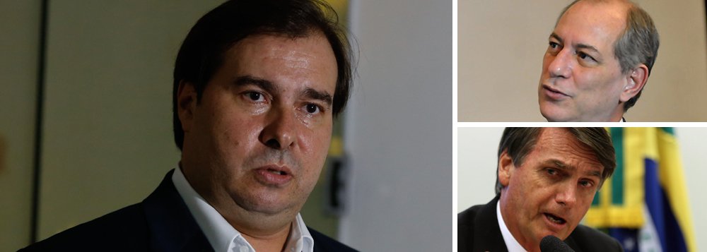 O presidente da Câmara e pré-candidato do DEM à Presidência da República Rodrigo Maia disse que, caso ocorresse hoje um segundo turno entre os dois candidatos, ficaria com o pedetista; "Acho que é preciso deixar passar o primeiro turno, para conhecer como cada um vai enfrentar um processo eleitoral tão duro que é uma eleição presidencial. Se o segundo turno fosse hoje, eu votaria no Ciro Gomes", disse (Foto: Paulo Emílio) O presidente da Câmara e pré-candidato do DEM à Presidência da República Rodrigo Maia disse que, caso ocorresse hoje um segundo turno entre os dois candidatos, ficaria com o pedetista; "Acho que é preciso deixar passar o primeiro turno, para conhecer como cada um vai enfrentar um processo eleitoral tão duro que é uma eleição presidencial. Se o segundo turno fosse hoje, eu votaria no Ciro Gomes", disse