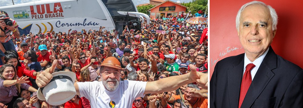 Ex-secretário geral do Itamaraty, o diplomata Samuel Pinheiro Guimarães condenou, em entrevista à TV 247, as ações de ingerência dos Estados Unidos, que culminaram no golpe contra Dilma Rousseff, e reforçou que a prisão do ex-presidente é arbitrária; “Lula é preso político do Império, mas ele resiste. Quanto mais batem no ex-presidente, mais ele sobe nas pesquisas”, afirma; para ele, Henrique Meirelles "é o representante de Wall Street e Pedro Parente, presidente da Petrobras, é porta-voz do governo dos EUA"; assista (Foto: Lais Gouveia) Ex-secretário geral do Itamaraty, o diplomata Samuel Pinheiro Guimarães condenou, em entrevista à TV 247, as ações de ingerência dos Estados Unidos, que culminaram no golpe contra Dilma Rousseff, e reforçou que a prisão do ex-presidente é arbitrária; “Lula é preso político do Império, mas ele resiste. Quanto mais batem no ex-presidente, mais ele sobe nas pesquisas”, afirma; para ele, Henrique Meirelles "é o representante de Wall Street e Pedro Parente, presidente da Petrobras, é porta-voz do governo dos EUA"; assista