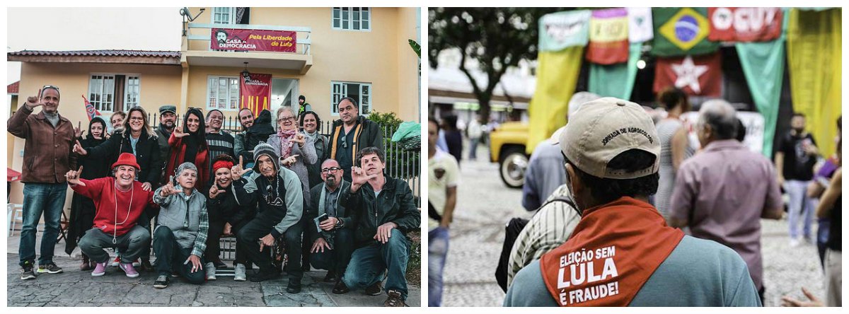 Moradores apoiam Vigília Lula Livre em Curitiba .2 (Foto: Paulo Emílio) Moradores apoiam Vigília Lula Livre em Curitiba .2