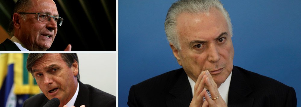 O editor do blog Tijolaço, Fernando Brito, pergunta-se como não chamar Alckmin e Bolsonaro como candidatos da situação, já que o partido de ambos votam com Temer em quase todas as matérias do Congresso? Brito afirma que o nível de adesão desses candidatos a Temer é de 70%, mais que o próprio MDB, partido do governo (Foto: Leonardo Attuch) O editor do blog Tijolaço, Fernando Brito, pergunta-se como não chamar Alckmin e Bolsonaro como candidatos da situação, já que o partido de ambos votam com Temer em quase todas as matérias do Congresso? Brito afirma que o nível de adesão desses candidatos a Temer é de 70%, mais que o próprio MDB, partido do governo