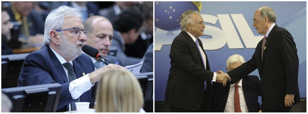 Segundo o deputado Ivan Valente (Psol-SP), o presidente da Petrobras, Pedro Parente, "é o executivo colocado na Petrobrás p/executar a sua privatização total. Agora fica claro a quem serve e quem paga a conta c/15 aumentos sucessivos. Ninguém aguenta tanto cinismo, q resultou no caos,cuja responsabilidade é do Temer e seu governo corrupto" (Foto: Leonardo Lucena) Segundo o deputado Ivan Valente (Psol-SP), o presidente da Petrobras, Pedro Parente, "é o executivo colocado na Petrobrás p/executar a sua privatização total. Agora fica claro a quem serve e quem paga a conta c/15 aumentos sucessivos. Ninguém aguenta tanto cinismo, q resultou no caos,cuja responsabilidade é do Temer e seu governo corrupto"