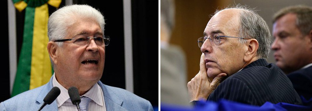 O senador Roberto Requião (PMDB-PR) disse em entrevista à TV 247 apoiar a greve dos caminhoneiros contra as políticas adotadas pela Petrobras; a paralisação foi suspensa por 15 dias após um acordo fechado com o governo na noite desta quinta-feria 24; na opinião do parlamentar, se o Brasil tivesse governo, Pedro Parente, presidente da Petrobras, já teria sido demitido; "Ou nem teria sido indicado", comenta; Requião também comenta sobre sua candidatura à presidência pelo MDB; "Se o partido ainda existir", coloca; assista à íntegra (Foto: Lais Gouveia) O senador Roberto Requião (PMDB-PR) disse em entrevista à TV 247 apoiar a greve dos caminhoneiros contra as políticas adotadas pela Petrobras; a paralisação foi suspensa por 15 dias após um acordo fechado com o governo na noite desta quinta-feria 24; na opinião do parlamentar, se o Brasil tivesse governo, Pedro Parente, presidente da Petrobras, já teria sido demitido; "Ou nem teria sido indicado", comenta; Requião também comenta sobre sua candidatura à presidência pelo MDB; "Se o partido ainda existir", coloca; assista à íntegra