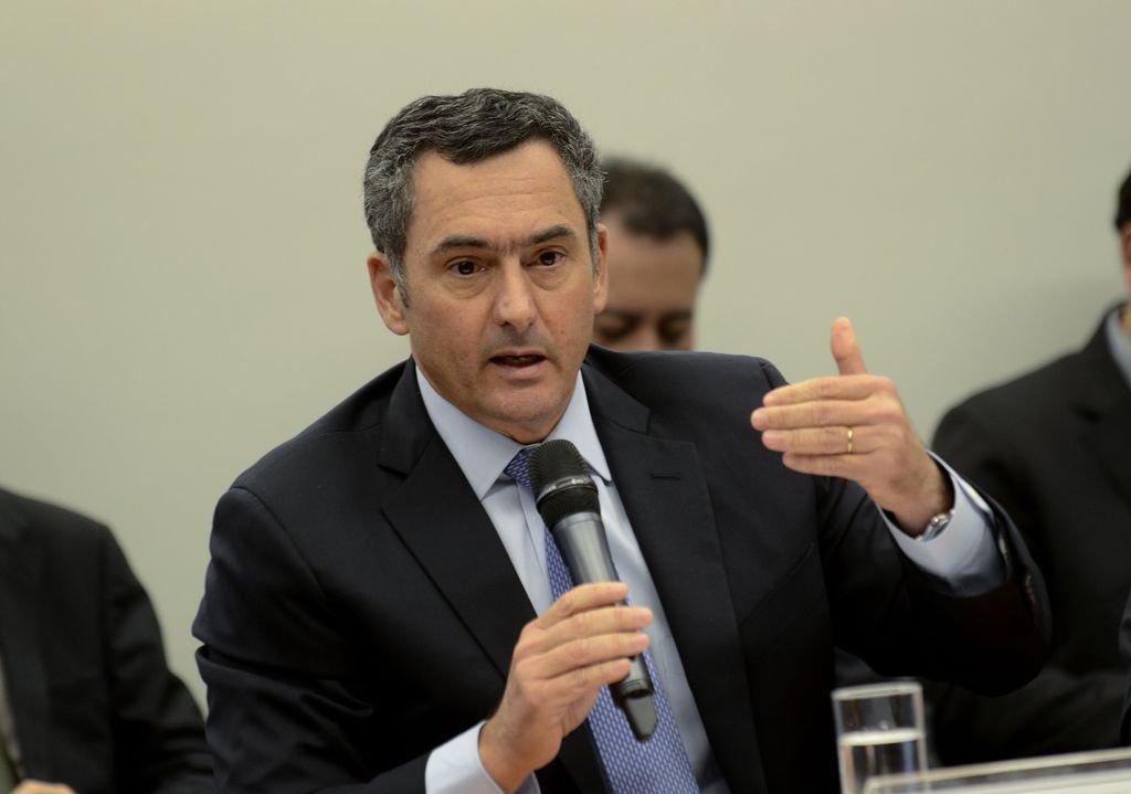 O ministro da Fazenda, Eduardo Guardia, fala sobre o projeto de lei (PL 9.463/18) de desestatização da Eletrobras, em audiência pública na Comissão Especial da Câmara criada para analisar e dar parecer sobre o projeto. (Foto: Voney Malta) O ministro da Fazenda, Eduardo Guardia, fala sobre o projeto de lei (PL 9.463/18) de desestatização da Eletrobras, em audiência pública na Comissão Especial da Câmara criada para analisar e dar parecer sobre o projeto.