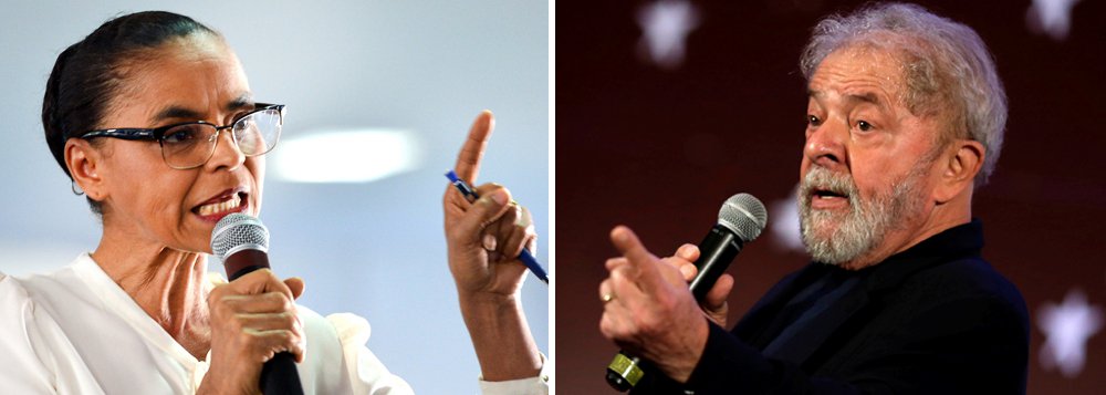A pré-candidata da Rede ao Planalto, Marina Silva, disse não concordar que o ex-presidente Lula seja apresentado como candidato nas eleições de outubro alegando a necessidade de respeitar a lei da Ficha Limpa; para ela, Lula deve permanecer na cadeia; "A lei deveria ser cumprida. Em uma democracia, não se pode mudar lei em função de uma pessoa", disse; Lula, que mesmo estando em Curitiba lidera todas as pesquisas de intenção de voto, deverá ser apresentado como o candidato do PT à Presidência da República nos próximo dias (Foto: Paulo Emílio) A pré-candidata da Rede ao Planalto, Marina Silva, disse não concordar que o ex-presidente Lula seja apresentado como candidato nas eleições de outubro alegando a necessidade de respeitar a lei da Ficha Limpa; para ela, Lula deve permanecer na cadeia; "A lei deveria ser cumprida. Em uma democracia, não se pode mudar lei em função de uma pessoa", disse; Lula, que mesmo estando em Curitiba lidera todas as pesquisas de intenção de voto, deverá ser apresentado como o candidato do PT à Presidência da República nos próximo dias