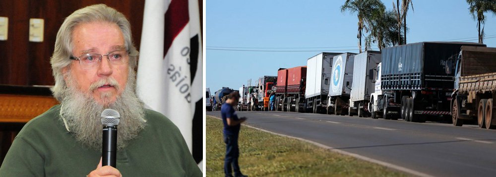 O professor de direito da Universidade Estadual do Rio de Janeiro (UERJ), Afrânio Silva Jardim, diz em seu Facebook que a greve de caminhoneiros é “uma paralisação determinada pelas empresas que exploram este tipo de atividade econômica”; Jardim diz que se trata de um verdadeiro "Lock Out", com intenção de truncar o processo eleitoral (Foto: Gustavo Conde) O professor de direito da Universidade Estadual do Rio de Janeiro (UERJ), Afrânio Silva Jardim, diz em seu Facebook que a greve de caminhoneiros é “uma paralisação determinada pelas empresas que exploram este tipo de atividade econômica”; Jardim diz que se trata de um verdadeiro "Lock Out", com intenção de truncar o processo eleitoral