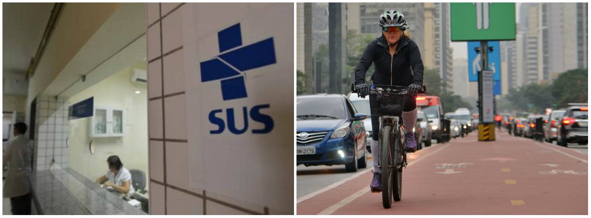 O estudo é do Centro Brasileiro de Análise e Planejamento (Cebrap); a Pesquisa de Impacto do Uso da Bicicleta na Cidade de São Paulo estimou em R$ 34,4 milhões por ano a economia que o SUS teria com a redução das internações por problemas no aparelho circulatório e diabetes, se o transporte ativo por duas rodas fosse usado no máximo do seu potencial (Foto: Leonardo Lucena) O estudo é do Centro Brasileiro de Análise e Planejamento (Cebrap); a Pesquisa de Impacto do Uso da Bicicleta na Cidade de São Paulo estimou em R$ 34,4 milhões por ano a economia que o SUS teria com a redução das internações por problemas no aparelho circulatório e diabetes, se o transporte ativo por duas rodas fosse usado no máximo do seu potencial