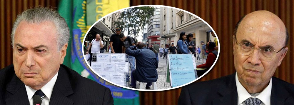 Contrariando o discurso oficial propalado pelo governo Michel Temer sobre a retomada da economia e do emprego, dados do Instituto Brasileiro de Geografia e Estatística (IBGE) apontam que a subutilização da força de trabalho chegou a 27,7 milhões de trabalhadores (24,7%) no primeiro trimestre; taxa é a mais alta da série histórica iniciada pelo IBGE em 2012; o Brasil registra atualmente 13,7 milhões de desempregados (Foto: Paulo Emílio) Contrariando o discurso oficial propalado pelo governo Michel Temer sobre a retomada da economia e do emprego, dados do Instituto Brasileiro de Geografia e Estatística (IBGE) apontam que a subutilização da força de trabalho chegou a 27,7 milhões de trabalhadores (24,7%) no primeiro trimestre; taxa é a mais alta da série histórica iniciada pelo IBGE em 2012; o Brasil registra atualmente 13,7 milhões de desempregados