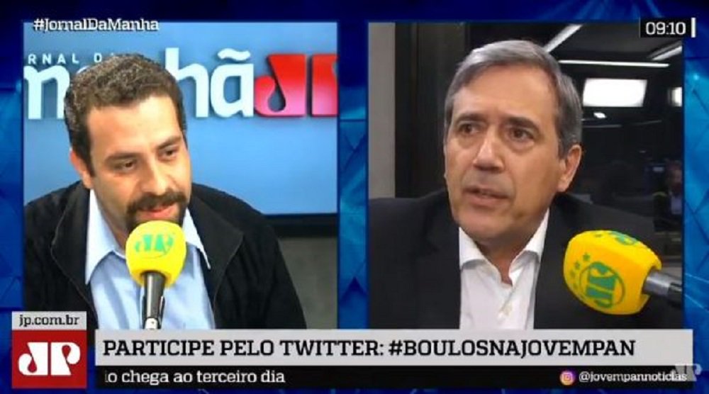 O líder do Movimento dos Trabalhadores Sem Teto, Guilherme Boulos - que também tem formação de psicanalista – deu uma entrevista a Marco Antonio Villa e conferiu algum significado à postura folclórica do jornalista-historiador; Boulos disse que a democracia inclui lidar com aquele tipo de ‘besteira’ (Foto: Gustavo Conde) O líder do Movimento dos Trabalhadores Sem Teto, Guilherme Boulos - que também tem formação de psicanalista – deu uma entrevista a Marco Antonio Villa e conferiu algum significado à postura folclórica do jornalista-historiador; Boulos disse que a democracia inclui lidar com aquele tipo de ‘besteira’
