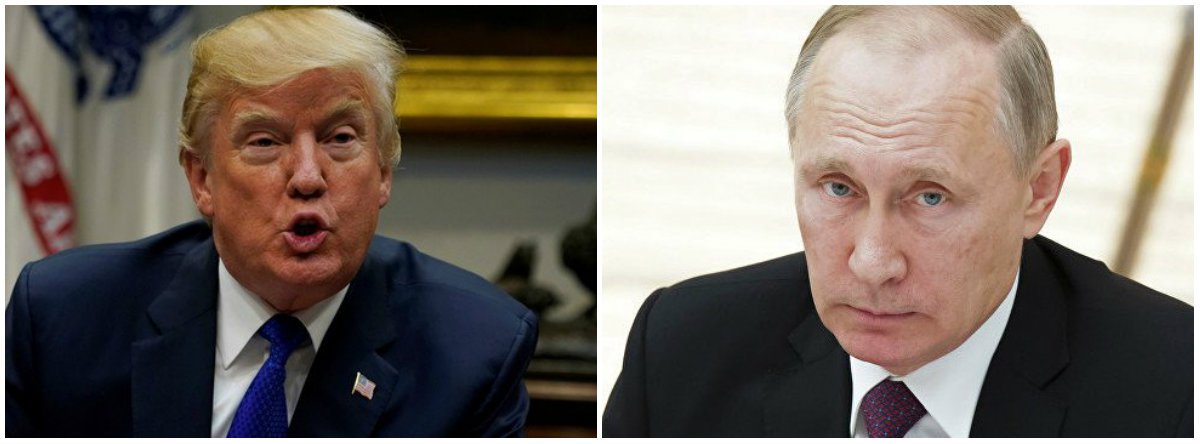 O presidente dos EUA, Donald Trump, deu ordem ao secretário de Estado, Mike Pompeo, de preparar propostas de restrições em relação à Rússia por causa de supostas violações por parte de Moscou do Tratado de Forças Nucleares de Alcance Intermediário (INF), que estabelecia a redução do número de mísseis com alcance de 500 a 1.000 quilômetros e de 1.000 a 5.500 km
(Foto: Leonardo Lucena)
O presidente dos EUA, Donald Trump, deu ordem ao secretário de Estado, Mike Pompeo, de preparar propostas de restrições em relação à Rússia por causa de supostas violações por parte de Moscou do Tratado de Forças Nucleares de Alcance Intermediário (INF), que estabelecia a redução do número de mísseis com alcance de 500 a 1.000 quilômetros e de 1.000 a 5.500 km