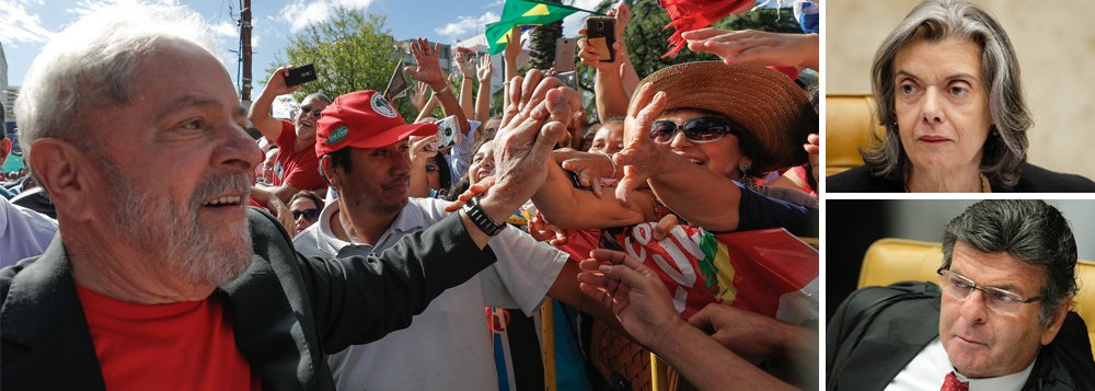 A presidente do STF, ministra Cármen Lúcia, afirmou que não existe possibilidade da candidatura do ex-presidente Lula ser barrada de imediato sem que seja levado em consideração o direito de defesa; segundo ela, apesar da Lei da Ficha Limpa, os postulantes a algum cargo eletivo têm o direito de pedir o registro da sua candidatura e ir à Justiça Eleitoral para tentar garantir o seu ingresso no pleito; "O Judiciário não age de ofício, e sim mediante provocação", disse Cármen Lúcia em entrevista à Band; declaração põe por terra a frase do ministro Luiz Fux, presidente do TSE, que afirmou que Lula seria "irregistrável" (Foto: Paulo Emílio) A presidente do STF, ministra Cármen Lúcia, afirmou que não existe possibilidade da candidatura do ex-presidente Lula ser barrada de imediato sem que seja levado em consideração o direito de defesa; segundo ela, apesar da Lei da Ficha Limpa, os postulantes a algum cargo eletivo têm o direito de pedir o registro da sua candidatura e ir à Justiça Eleitoral para tentar garantir o seu ingresso no pleito; "O Judiciário não age de ofício, e sim mediante provocação", disse Cármen Lúcia em entrevista à Band; declaração põe por terra a frase do ministro Luiz Fux, presidente do TSE, que afirmou que Lula seria "irregistrável"