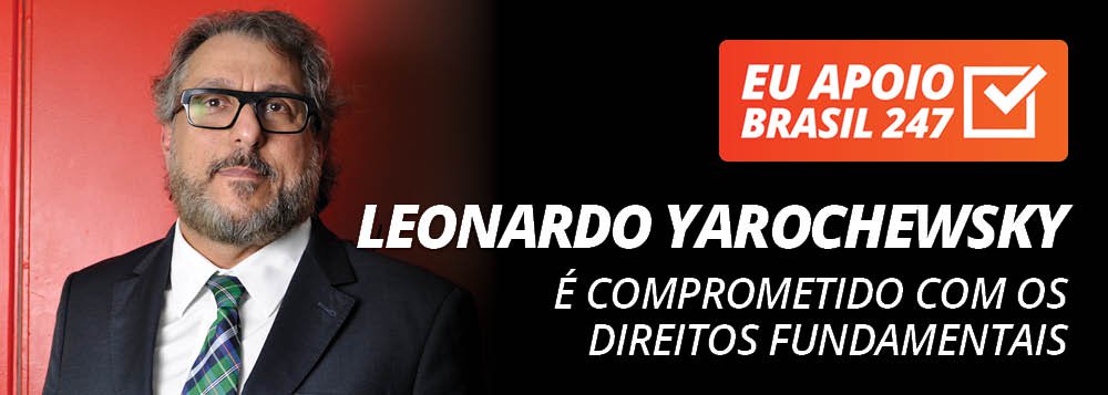 O advogado criminalista e professor Leonardo Yarochewsky apoia a campanha de assinaturas solidárias do Brasil 247. "Porque é um site comprometido com os direitos fundamentais, com as garantias constitucionais e com a igualdade social", defende, em seu vídeo de apoio; assista (Foto: Gisele Federicce) O advogado criminalista e professor Leonardo Yarochewsky apoia a campanha de assinaturas solidárias do Brasil 247. "Porque é um site comprometido com os direitos fundamentais, com as garantias constitucionais e com a igualdade social", defende, em seu vídeo de apoio; assista