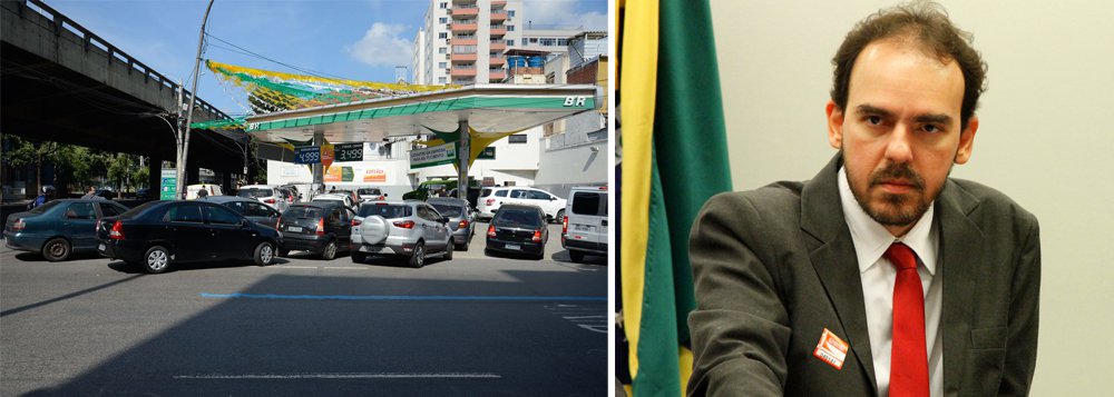 O presidente da Aepet (Associação dos Engenheiros da Petrobras), Felipe Coutinho, esclareceu o conteúdo nocivo da política de preços que, na prática, beneficia os Estados Unidos antes do que o Brasil; “Essa prática adotada pelo governo Temer tira mercado da Petrobras e faz com que o Brasil importe derivados de outros países, especialmente dos estadunidenses”, denuncia; assista sua entrevista à TV 247 (Foto: Lais Gouveia) O presidente da Aepet (Associação dos Engenheiros da Petrobras), Felipe Coutinho, esclareceu o conteúdo nocivo da política de preços que, na prática, beneficia os Estados Unidos antes do que o Brasil; “Essa prática adotada pelo governo Temer tira mercado da Petrobras e faz com que o Brasil importe derivados de outros países, especialmente dos estadunidenses”, denuncia; assista sua entrevista à TV 247