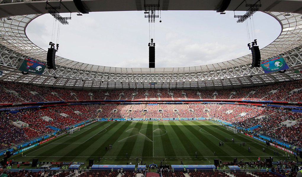 Estádio Luzhniki, palco da abertura da Copa do Mundo entre Rússia e Arábia Saudita 14/06/2018 REUTERS/Maxim Shemetov (Foto: Paulo Emílio) Estádio Luzhniki, palco da abertura da Copa do Mundo entre Rússia e Arábia Saudita 14/06/2018 REUTERS/Maxim Shemetov
