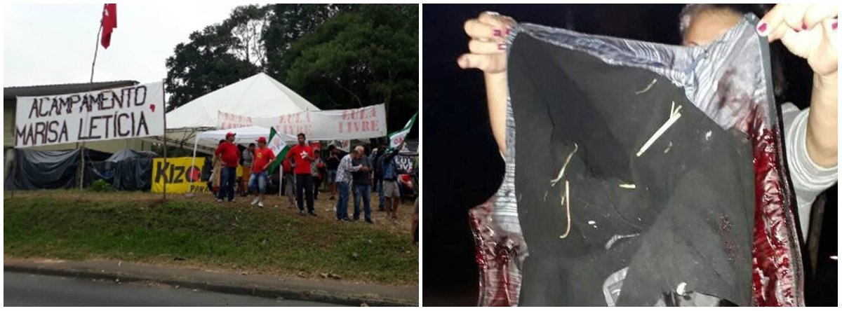 Jornal dos Frias, que apoiou o golpe, trata o atentado que deixou duas vítimas como uma mera versão do PT com seu “diz PT”; veículo estampa uma matéria intitulada "Ataque a tiros em acampamento pró-Lula em Curitiba deixa dois feridos, diz PT" (Foto: Leonardo Lucena) Jornal dos Frias, que apoiou o golpe, trata o atentado que deixou duas vítimas como uma mera versão do PT com seu “diz PT”; veículo estampa uma matéria intitulada "Ataque a tiros em acampamento pró-Lula em Curitiba deixa dois feridos, diz PT"