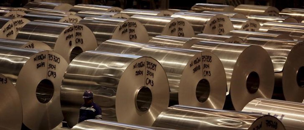 Bobinas de alumínio em fábrica de alumínio em Pindamonhangaba, no Brasil 19/06/2015 REUTERS/Paulo Whitaker (Foto: Gustavo Conde) Bobinas de alumínio em fábrica de alumínio em Pindamonhangaba, no Brasil 19/06/2015 REUTERS/Paulo Whitaker