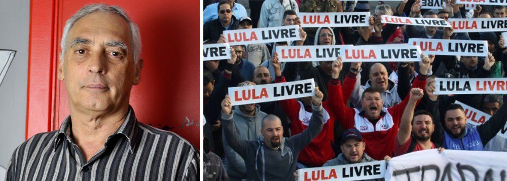 "Ninguém pode de sã consciência, independentemente de ser partidário de outra pré-candidatura, contornar a evidência de que a luta pela libertação de Lula e a batalha pela realização de eleições livres, democráticas, legítimas e transparentes são uma e a mesma coisa", diz o jornalista José Reinaldo Carvalho (Foto: Paulo Emílio) "Ninguém pode de sã consciência, independentemente de ser partidário de outra pré-candidatura, contornar a evidência de que a luta pela libertação de Lula e a batalha pela realização de eleições livres, democráticas, legítimas e transparentes são uma e a mesma coisa", diz o jornalista José Reinaldo Carvalho