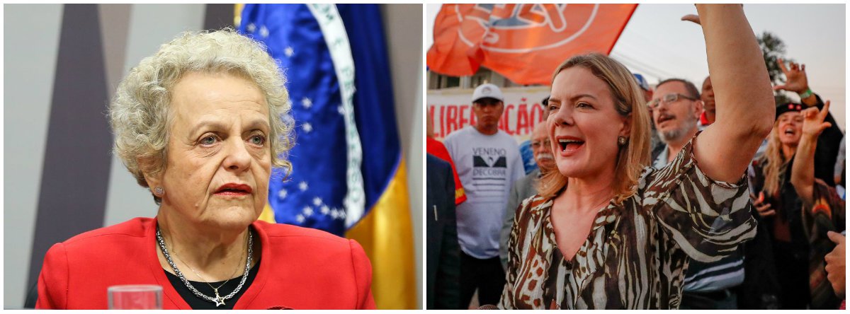 A ex-ministra da Secretaria de Políticas para as Mulheres Eleonora Menicucci manifestou seu apoio à presidente nacional do PT, Gleisi Hoffmann (PR), que será julgada pelo STF e disse que "exigir sua absolvição é o que o momento histórico espera daquelas e daqueles que dedicam suas vidas à luta contra todas as desigualdades na defesa da democracia radical" (Foto: Leonardo Lucena) www.brasil247.com - A ex-ministra da Secretaria de Políticas para as Mulheres Eleonora Menicucci manifestou seu apoio à presidente nacional do PT, Gleisi Hoffmann (PR), que será julgada pelo STF e disse que "exigir sua absolvição é o que o momento histórico espera daquelas e daqueles que dedicam suas vidas à luta contra todas as desigualdades na defesa da democracia radical"