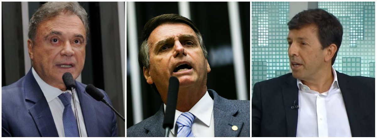 Álvaro Dias (Podemos-PR) afirmou ser "a favor da flexibilização da legislação atual"; segundo Jair Bolsonaro (PSL-RJ), "tem que abrir para o maior número de pessoas ter porte de armas"; João Amoedo (Partido Novo) defendeu que "o cidadão deve ser livres para poder se defender" (Foto: Leonardo Lucena) Álvaro Dias (Podemos-PR) afirmou ser "a favor da flexibilização da legislação atual"; segundo Jair Bolsonaro (PSL-RJ), "tem que abrir para o maior número de pessoas ter porte de armas"; João Amoedo (Partido Novo) defendeu que "o cidadão deve ser livres para poder se defender"