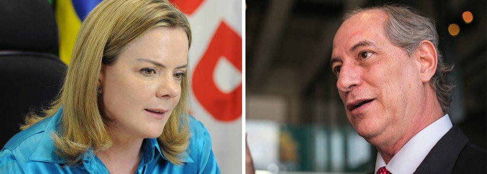 O PT está em uma queda de braço com Ciro Gomes para conquistar o PSB; Gleisi Hoffmann acredita que com a composição dos palanques regionais e das chapas proporcionais o PT pode costurar acordos que levariam o PSB a apoiar o candidatura do partido à Presidência: "A prioridade do PSB é eleger governadores e fazer uma boa bancada federal. O PT tem mais a lhes ajudar nisso que o PDT" (Foto: Mauro Lopes) O PT está em uma queda de braço com Ciro Gomes para conquistar o PSB; Gleisi Hoffmann acredita que com a composição dos palanques regionais e das chapas proporcionais o PT pode costurar acordos que levariam o PSB a apoiar o candidatura do partido à Presidência: "A prioridade do PSB é eleger governadores e fazer uma boa bancada federal. O PT tem mais a lhes ajudar nisso que o PDT"