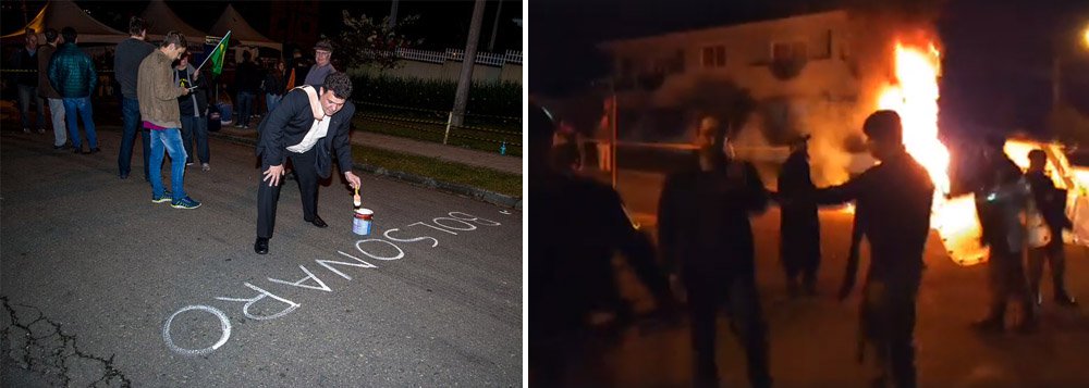 Há mais de dois meses na resistência pela liberdade de Lula, o acampamento Marisa Letícia, em Curitiba, sofreu novo ataque nesta madrugada de um grupo de moradores que ateou fogo em pneus e na rede elétrica; a polícia estava no local e nada fez; assista (Foto: Gisele Federicce) Há mais de dois meses na resistência pela liberdade de Lula, o acampamento Marisa Letícia, em Curitiba, sofreu novo ataque nesta madrugada de um grupo de moradores que ateou fogo em pneus e na rede elétrica; a polícia estava no local e nada fez; assista