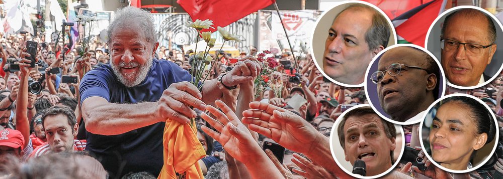 Diretor-geral do DataFolha diz que apesar de toda a perseguição, Lula segue visto por pelo menos 1/3 do eleitorado como alguém "confiável" e é o maior líder político do país. O ex-ministro do Supremo Joaquim Barbosa é a única novidade na disputa até agora e pode ter peso no processo eleitoral, ao contrário de Marina Silva que, sem tempo de TV, pode morrer na praia de novo (Foto: Mauro Lopes) www.brasil247.com - Diretor-geral do DataFolha diz que apesar de toda a perseguição, Lula segue visto por pelo menos 1/3 do eleitorado como alguém "confiável" e é o maior líder político do país. O ex-ministro do Supremo Joaquim Barbosa é a única novidade na disputa até agora e pode ter peso no processo eleitoral, ao contrário de Marina Silva que, sem tempo de TV, pode morrer na praia de novo