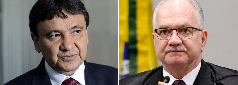 O governador Wellington Dias (PT) disse ao ministro do STF, Edson Fachin, que o Piauí está sendo perseguido e que tem sido impedido de receber empréstimo da Caixa; Wellington citou o ministro da Secretaria de Governo, Carlos Marun, que já foi advertido pela Comissão de Ética da Câmara por pressionar governadores a apoiar as reformas de Temer sob pena de não serem contemplados com recursos federais (Foto: Voney Malta) O governador Wellington Dias (PT) disse ao ministro do STF, Edson Fachin, que o Piauí está sendo perseguido e que tem sido impedido de receber empréstimo da Caixa; Wellington citou o ministro da Secretaria de Governo, Carlos Marun, que já foi advertido pela Comissão de Ética da Câmara por pressionar governadores a apoiar as reformas de Temer sob pena de não serem contemplados com recursos federais
