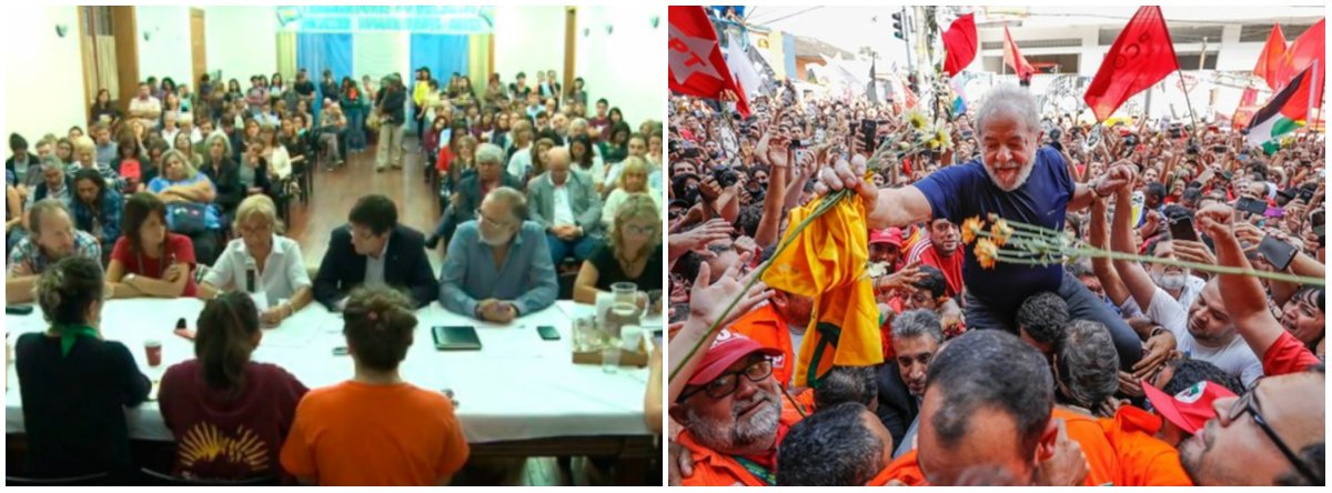A Universidad Nacional de Rosario, na Argentina, promoveu uma sessão do conselho executivo solicitada pela faculdade de Humanidades y Artes para conceder o título de doutor honoris causa ao ex-presidente Lula, que está preso em Curitiba (PR); agora o ex-presidente é homenageado por integrar, através da educação, o povo latino-americano; em 2010, Lula oficializou a criação da Unila com sede em Foz do Iguaçu (PR), na fronteira entre Brasil, Argentina e Paraguai e atua na integração cultural e acadêmico dos países do Mercosul, por exemplo (Foto: Leonardo Lucena) A Universidad Nacional de Rosario, na Argentina, promoveu uma sessão do conselho executivo solicitada pela faculdade de Humanidades y Artes para conceder o título de doutor honoris causa ao ex-presidente Lula, que está preso em Curitiba (PR); agora o ex-presidente é homenageado por integrar, através da educação, o povo latino-americano; em 2010, Lula oficializou a criação da Unila com sede em Foz do Iguaçu (PR), na fronteira entre Brasil, Argentina e Paraguai e atua na integração cultural e acadêmico dos países do Mercosul, por exemplo