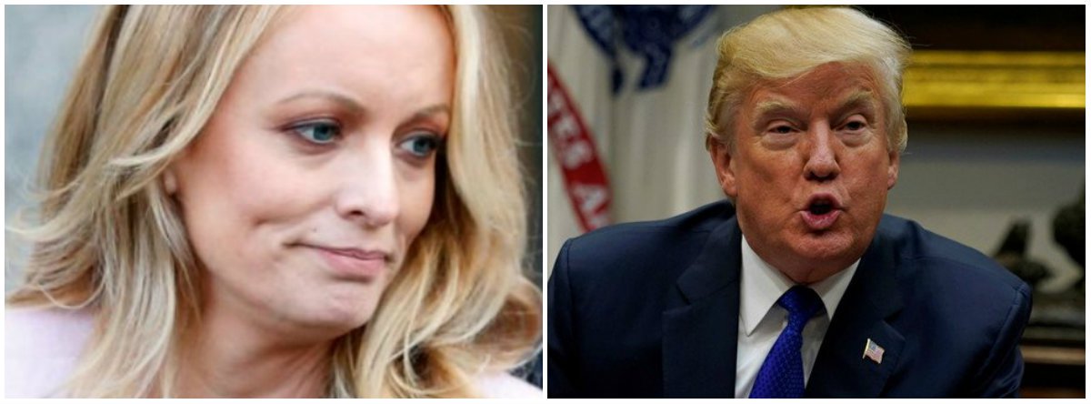 A atriz pornô Stormy Daniels apresentou nesta segunda-feira uma ação acusando o presidente dos Estados Unidos, Donald Trump, de difamação por causa de um tuíte insinuando que ela inventou um incidente durante o qual ela diz ter sido alertada a não falar de um suposto encontro sexual com Trump (Foto: Leonardo Lucena) A atriz pornô Stormy Daniels apresentou nesta segunda-feira uma ação acusando o presidente dos Estados Unidos, Donald Trump, de difamação por causa de um tuíte insinuando que ela inventou um incidente durante o qual ela diz ter sido alertada a não falar de um suposto encontro sexual com Trump