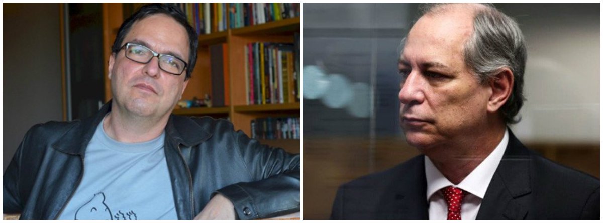 "Acho muito improvável que Ciro se disponha a uma conversa séria com a esquerda. Para mim, sua estratégia é apostar nessa ambiguidade e com ela chegar no segundo turno contra alguém como Alckmin ou Bolsonaro, quando o apoio da esquerda virá de graça. Vai dar certo? Não sei. Os planos infalíveis de Ciro Gomes costumam ter o mesmo destino daqueles do Cebolinha", diz o cientista político Luis Felipe Miguel (Foto: Leonardo Lucena) "Acho muito improvável que Ciro se disponha a uma conversa séria com a esquerda. Para mim, sua estratégia é apostar nessa ambiguidade e com ela chegar no segundo turno contra alguém como Alckmin ou Bolsonaro, quando o apoio da esquerda virá de graça. Vai dar certo? Não sei. Os planos infalíveis de Ciro Gomes costumam ter o mesmo destino daqueles do Cebolinha", diz o cientista político Luis Felipe Miguel
