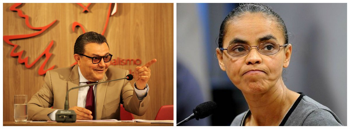 Presidente nacional do PSB, Carlos Siqueira, e ex-senadora Marina Silva (Rede) .2 (Foto: Paulo Emílio) Presidente nacional do PSB, Carlos Siqueira, e ex-senadora Marina Silva (Rede) .2