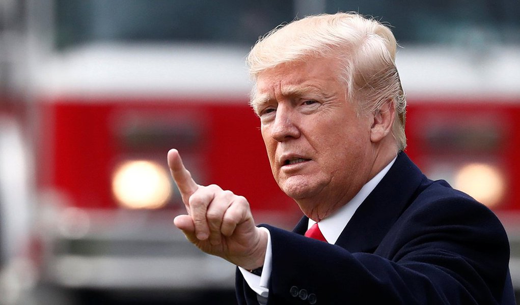 Presidente dos Estados Unidos, Donald Trump, em Washington 29/03/2018 REUTERS/Carlos Barria (Foto: Mauro Nadvorny) Presidente dos Estados Unidos, Donald Trump, em Washington 29/03/2018 REUTERS/Carlos Barria