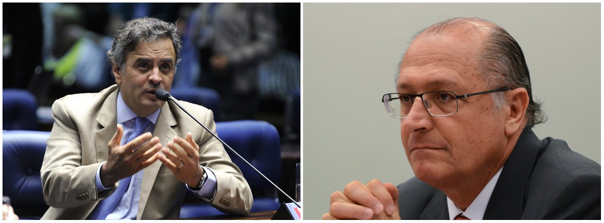 Após o presidenciável do PSDB, Geraldo Alckmin (SP), afirmar que o seu correligionário e senador Aécio Neves (MG) não deveria disputar eleição neste ano, o parlamentar sugeriu que a decisão não compete a ele; "Isso será resolvido em Minas Gerais, como sempre foi, pelos mineiros, no tempo correto, levando obviamente em consideração todas as circunstâncias", disse Aécio (Foto: Leonardo Lucena) Após o presidenciável do PSDB, Geraldo Alckmin (SP), afirmar que o seu correligionário e senador Aécio Neves (MG) não deveria disputar eleição neste ano, o parlamentar sugeriu que a decisão não compete a ele; "Isso será resolvido em Minas Gerais, como sempre foi, pelos mineiros, no tempo correto, levando obviamente em consideração todas as circunstâncias", disse Aécio
