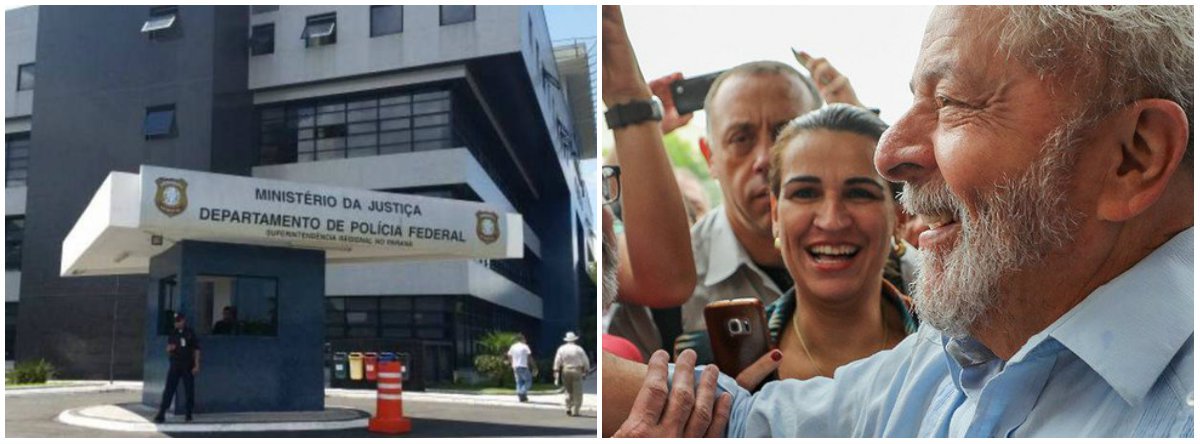 A Superintendência da PF em Curitiba receberá às 14h30, desta terça (10), uma comitiva composta por oito governadores, três senadores e 2 deputados; eles pleiteiam visitar o ex-presidente Lula, preso no local desde sábado (7) (Foto: Leonardo Lucena) A Superintendência da PF em Curitiba receberá às 14h30, desta terça (10), uma comitiva composta por oito governadores, três senadores e 2 deputados; eles pleiteiam visitar o ex-presidente Lula, preso no local desde sábado (7)