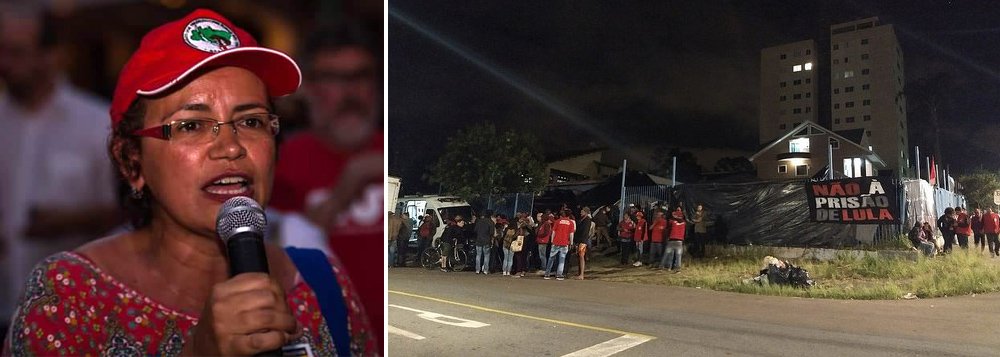 Em um texto publicado no site do MST, Kelli Mafort, da direção nacional do movimento, lembra que o atentado a tiros contra o acampamento Marisa Letícia, em Curitiba, não foi o primeiro; há cerca de dez dias, militantes do MST apanharam com paus; "Somos milhares e não nos intimidarão. Marielle vive em nós feito semente germinada, junto com outros lutadores e lutadoras do povo. Seguiremos na batalha por Lula Livre que hoje representa a luta do povo brasileiro por sua própria libertação e contra os retrocessos imposto por uma minoria rica, machista, LGBTfóbica e racista", escreve a militante (Foto: Gisele Federicce) Em um texto publicado no site do MST, Kelli Mafort, da direção nacional do movimento, lembra que o atentado a tiros contra o acampamento Marisa Letícia, em Curitiba, não foi o primeiro; há cerca de dez dias, militantes do MST apanharam com paus; "Somos milhares e não nos intimidarão. Marielle vive em nós feito semente germinada, junto com outros lutadores e lutadoras do povo. Seguiremos na batalha por Lula Livre que hoje representa a luta do povo brasileiro por sua própria libertação e contra os retrocessos imposto por uma minoria rica, machista, LGBTfóbica e racista", escreve a militante