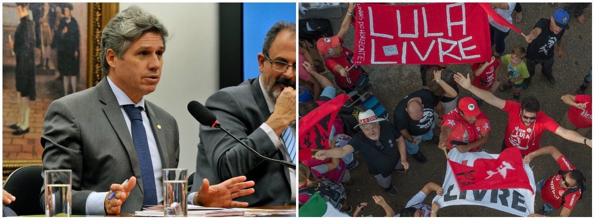 Deputado federal Paulo Teixeira (PT-SP) também afirma que a "esperança vai vencer a injustiça e a perseguição. Agora é a vez de todos os trabalhadores e trabalhadoras se unirem em defesa da democracia e de Lula"; "De que lado da história você está? Vai ter luta sim. Não sairemos do lado de Lula" (Foto: Leonardo Lucena) Deputado federal Paulo Teixeira (PT-SP) também afirma que a "esperança vai vencer a injustiça e a perseguição. Agora é a vez de todos os trabalhadores e trabalhadoras se unirem em defesa da democracia e de Lula"; "De que lado da história você está? Vai ter luta sim. Não sairemos do lado de Lula"