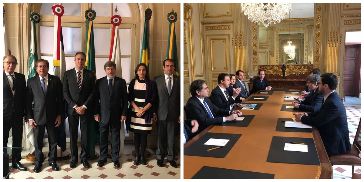 Na França, onde aguarda o voo inaugural entre Paris e Fortaleza, o governador Camilo Santana cumpre agenda na capital francesa. A agenda desta quarta-feira teve início com uma reunião com o embaixador do Brasil no País, Paulo César de Oliveira Campos. Ainda hoje, o governador deverá visitar uma escola francesa e em seguida, terá um encontro com o presidente da Air France. O voo inaugural Paris Fortaleza, que iniciará as operações do HUB da Air France/KLM/GOL no Aeroporto Internacional Pinto Martins, será amanhã, quinta-feira (Foto: Fatima 247) Na França, onde aguarda o voo inaugural entre Paris e Fortaleza, o governador Camilo Santana cumpre agenda na capital francesa. A agenda desta quarta-feira teve início com uma reunião com o embaixador do Brasil no País, Paulo César de Oliveira Campos. Ainda hoje, o governador deverá visitar uma escola francesa e em seguida, terá um encontro com o presidente da Air France. O voo inaugural Paris Fortaleza, que iniciará as operações do HUB da Air France/KLM/GOL no Aeroporto Internacional Pinto Martins, será amanhã, quinta-feira