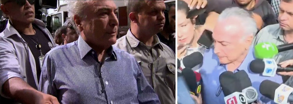 Político mais rejeitado da história da política brasileira, Michel Temer foi retirado apressadamente pela segurança do local do incêndio que atingiu dois prédios e o desabamento de um deles no Largo do Paissandu, centro de São Paulo; bastou descer do carro para ser cercado pela imprensa e abrir a boca que a reação popular foi imediata: vaias, xingamentos, gritos de 'golpista' e até arremesso de objetos contra a comitiva presidencial; assista ao vídeo (Foto: Voney Malta) Político mais rejeitado da história da política brasileira, Michel Temer foi retirado apressadamente pela segurança do local do incêndio que atingiu dois prédios e o desabamento de um deles no Largo do Paissandu, centro de São Paulo; bastou descer do carro para ser cercado pela imprensa e abrir a boca que a reação popular foi imediata: vaias, xingamentos, gritos de 'golpista' e até arremesso de objetos contra a comitiva presidencial; assista ao vídeo